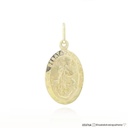G- Medalha Nossa Sra Desatadora dos Nós 32,55x19,85mm 3,80g Ouro Amarelo 18k - Coleção Fe Santos