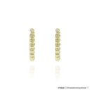 G-Argola Lisa 10mm Bolinha 0,92g a 0,94g Ouro Amarelo 18k - Coleção Kids