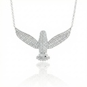 G-Colar Espírito Santo 172 Brilhantes 0,94ct H VS2 8,05g Ouro Branco 18k - Coleção Fe Santos