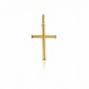 G-Pingente Cruz Palito 1,70g Ouro Amarelo 18k - Coleção Crucifixos