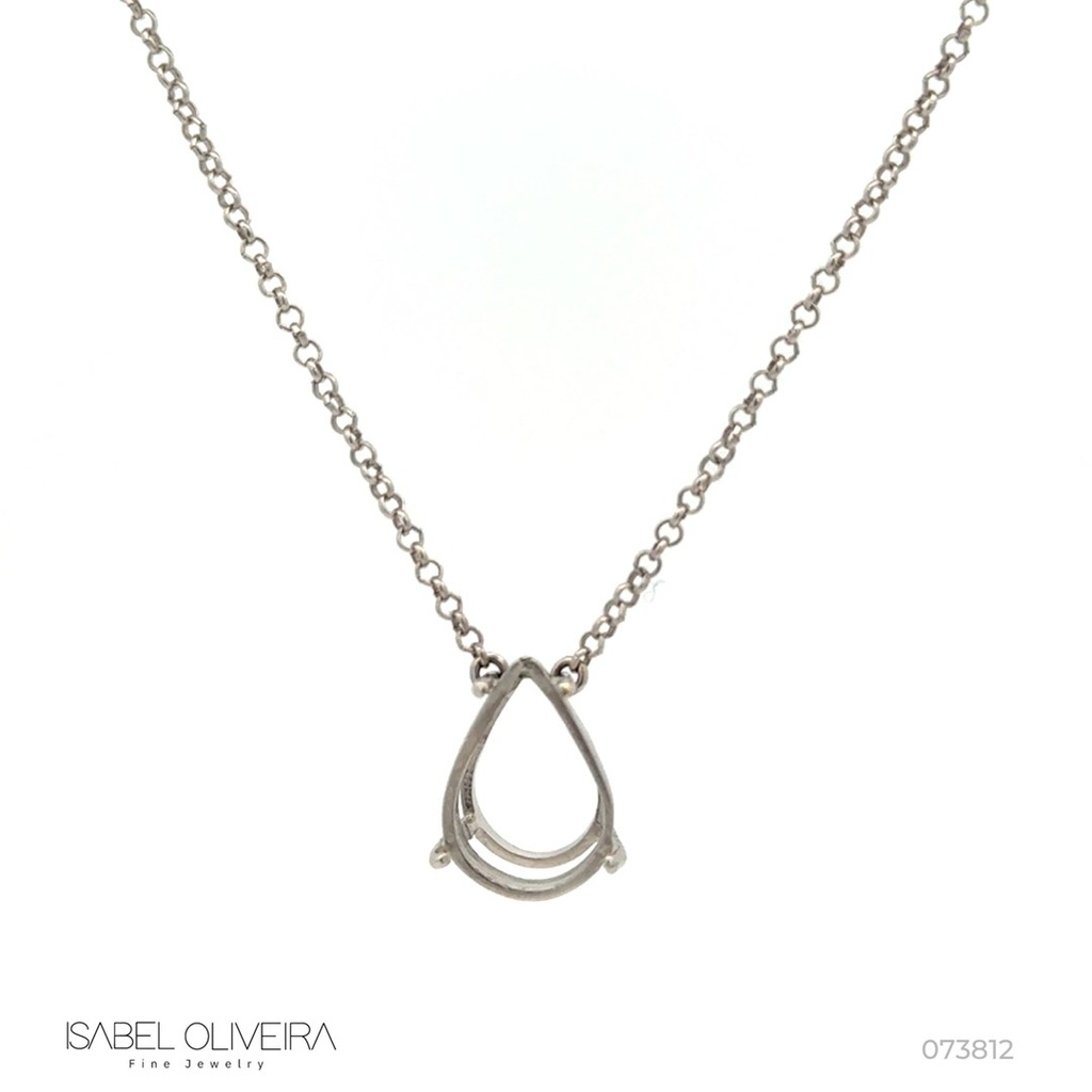 Colar 3,97 ct · Ouro Branco 18k