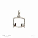 Garra Pingente Tira e Poe 57 Brilhantes 1,06ct g VS1 6,79g Ouro Branco 18k