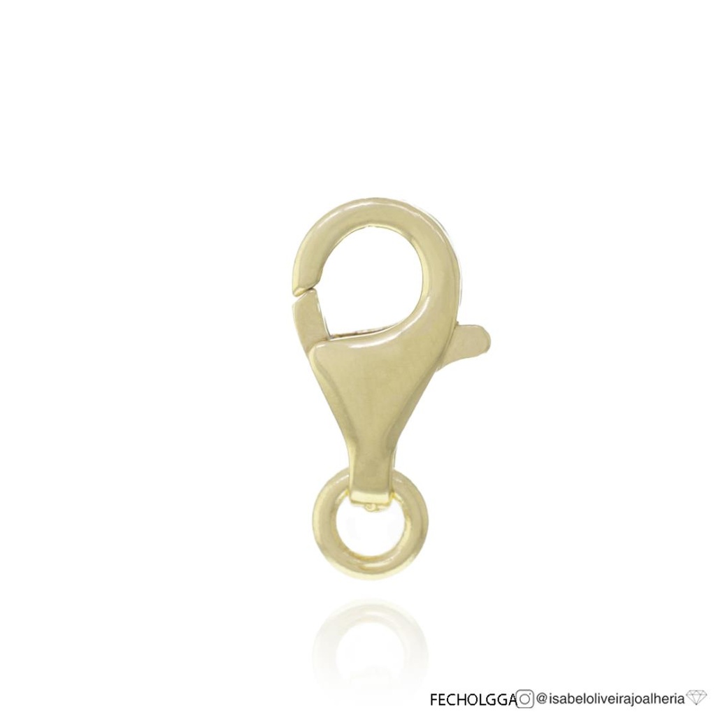 Gg-Fecho Lagosta 9x15mm 2,0g Ouro Amarelo 18k
