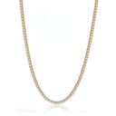 4.5-Colar Riviera 95 Brilhantes 3,92ct com Extensor Bolinha 45cm 17,736g Ouro Amarelo 18k - Coleção Rivieras