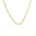 4.5-Colar Riviera 95 Brilhantes 3,92ct com Extensor Bolinha 45cm 17,736g Ouro Amarelo 18k - Coleção Rivieras