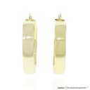 Argola Meia Cana 40mm Ouro Amarelo 18k