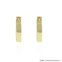 M-Argola Lisa 9,51mm Fio Quadrado 1,25g a 1,30g Ouro Amarelo 18k - Coleção Kids
