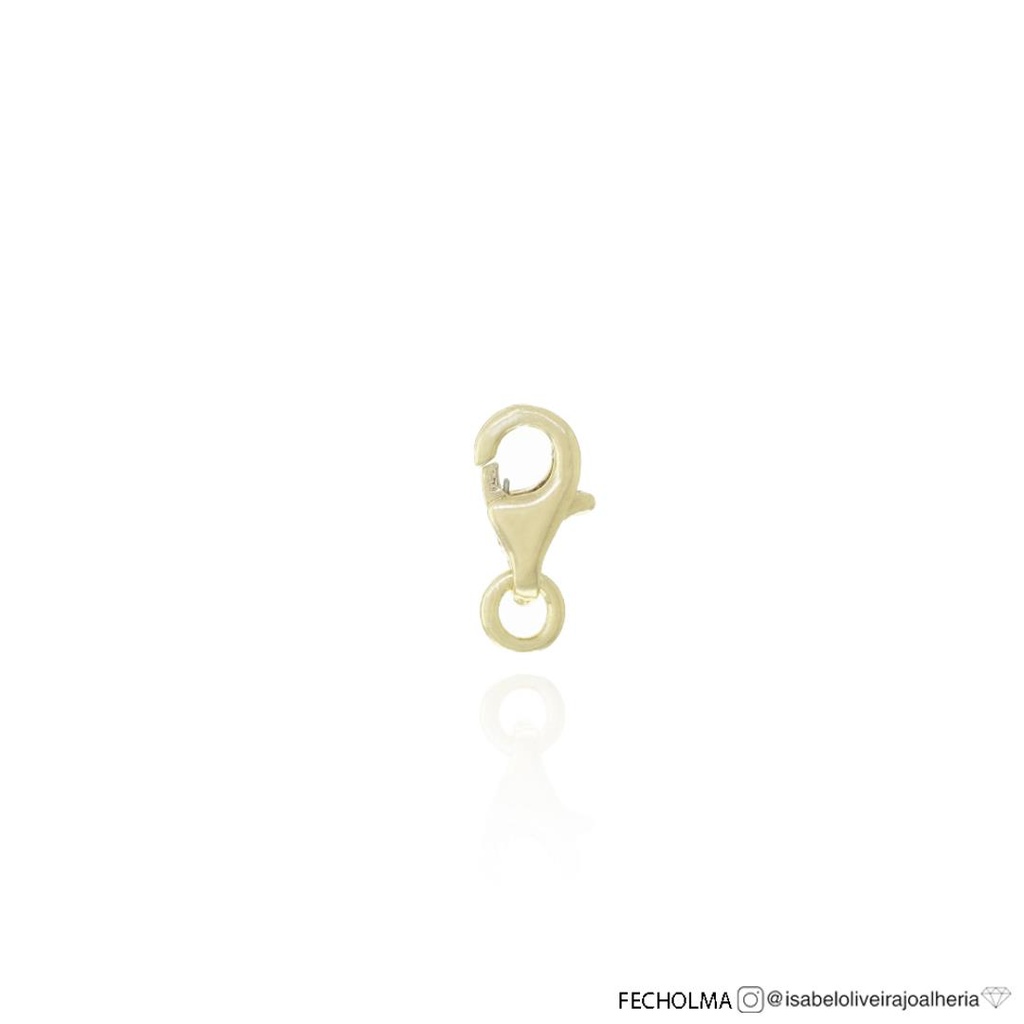 M-Fecho Lagosta 5,0x8,80mm 0,50g Ouro Amarelo 18k