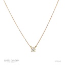 40-Colar Ponto de Luz Brilhante 0,41ct g VS1 45cm 1,66g Ouro Amarelo 18k - EGL 1701472022 - Coleção Only You