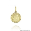 Medalha Santo Antonio com Forro 1,20g Ouro Amarelo 18k - Coleção Fe Santos