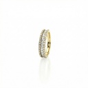 Meia Alianca 13 Princess 0,79CT 34 Brilhantes 0,44CT Cor H VS2 4,40G Ouro Amarelo 18K - Coleçao Onassis