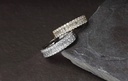 Meia Aliança 28 Brilhantes 0,31ct Diamantes Trapézio 0,14ct 1,77g Ouro Amarelo 18k - Coleção Soulmates