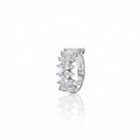 Meia Aliança 8 Diamantes Navetes 3,64ct 4,23g Ouro Branco 18k - GIA - Coleção Soulmates