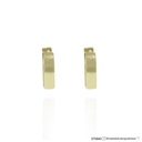 P-Argola Lisa 8mm Fio Quadrado 0,99g a 1,10g Ouro Amarelo 18k - Coleção Kids