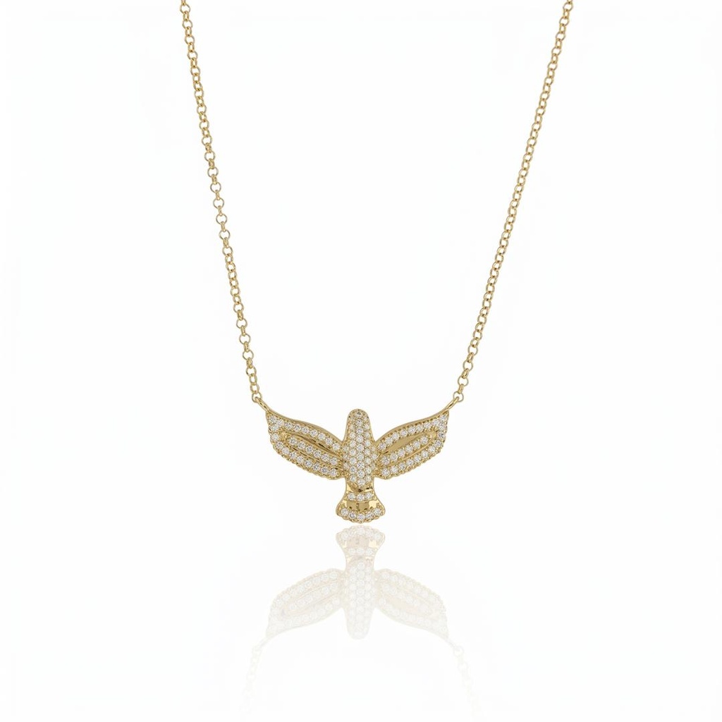 P-Colar Espírito Santo 89 Brilhantes 0,31ct H VS2 4,58g Ouro Amarelo 18k - Coleção Fe Santos