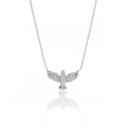 P-Colar Espírito Santo 89 Brilhantes 0,31ct H VS2 45cm 4,33g Ouro Branco 18k - Coleção Fe Santos