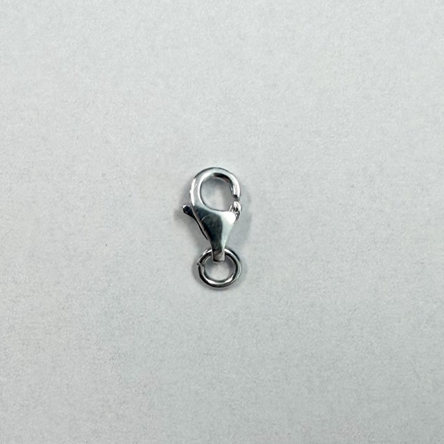 P-Fecho Lagosta 5x7mm 0,30g Ouro Branco 18k