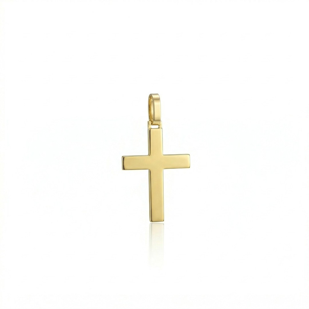 P-PINGENTE CRUZ 27X19MM 1,90G OURO AMARELO 18K - COLEÇAO CRUCIFIXO