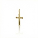 P-Pingente Cruz Palito 1,10g Ouro Amarelo 18k - Coleção Crucifixos