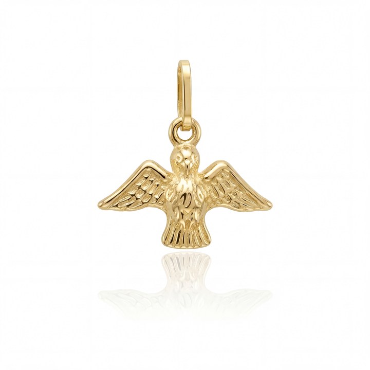 [036961] P-Pingente Espirito Santo Mini 0,40G Ouro Amarelo 18K - Coleçao Fe Santos