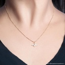 P-Pingente Espírito Santo Mini 0,40g Ouro Amarelo 18k - Coleção Fe Santos
