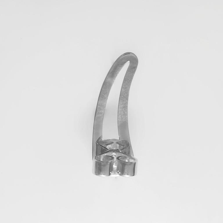 P-Tarraxa Earcuff Vazada 17,0mm 0,60g Ouro Branco 18k