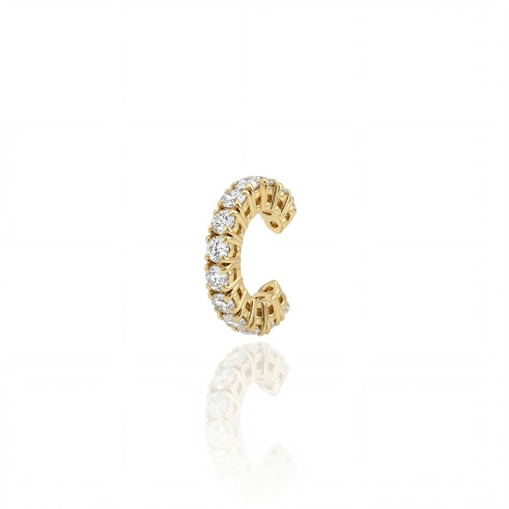 [060969] Piercing de Encaixe 13 Brilhantes 0,79ct 2,00g Ouro Amarelo 18k - Coleção Young