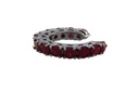 Piercing de Encaixe 13 Rubis 1,11ct 1,40g Ouro Branco 18k com Ródio Negro - Coleção Young