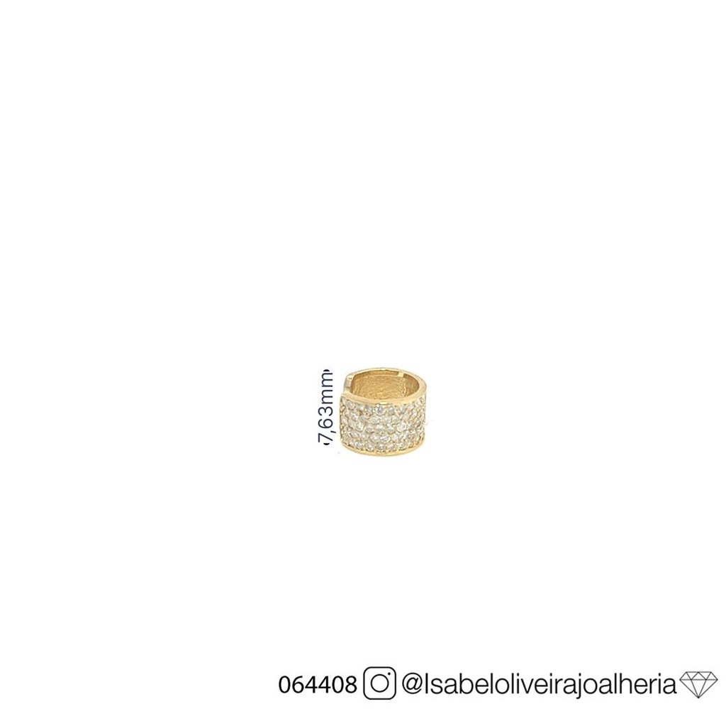 Piercing de Encaixe 5 Fileiras 53 Brilhantes H/i/j SI1/VS2 0,54CT 2,00G Ouro Amarelo 18K - Coleçao Young