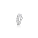 Piercing Encaixe 1 Fileira 8 Brilhantes 3,0mm 0,88ct H VS2 3,34g Ouro Branco 18k - Coleção Young