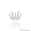 Piercing Fios Cravação Degradê 16 Brilhantes 0,66ct H VS2 3,80g Ouro Branco 18k - Coleção Young