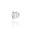 Piercing Triplo 30 Brilhantes 0,25ct 1,30g Ouro Branco 18k - Coleção Young