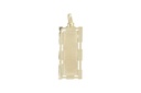 Pingente Moldura Retangular Ouro Amarelo 18k