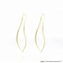 50-Argola Ondulado 2,0mm 4,49g Ouro Amarelo 18k - Coleção Argolas Daily