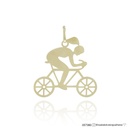 Pingente Ciclista Mulher 0,50g Ouro Amarelo 18k - Coleção About Me