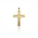 Pingente Cruz Trabalhada 33mm 1,90g Ouro Amarelo 18k - Coleção Crucifixos