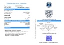 50-MEIA ALIANÇA 5 BRILHANTES 2,50CT G VS2 4,91G OURO BRANCO 18K - CERTIFICADO EGL  - COLEÇAO SOULMATES