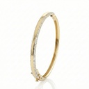 Pulseira 4,50mm Largura 266 Brilhantes 1,33ct J SI1 16,35g Ouro Amarelo 18k - Coleção Laisa