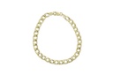 PULSEIRA ELO GROUMET INFANTIL 15CM 4,40MM LARGURA 2,60 A 2,90 G OURO AMARELO 18K  - COLEÇAO KIDS