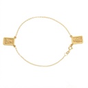 Pulseira Escapulário 8,80x13,40mm 2,70g 16cm Ouro Amarelo 18k - Coleção Fe Santos