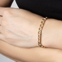 Pulseira GG Elo Groumet Oco 20CM 11,75G Ouro Amarelo 18K - Coleçao Elos Power