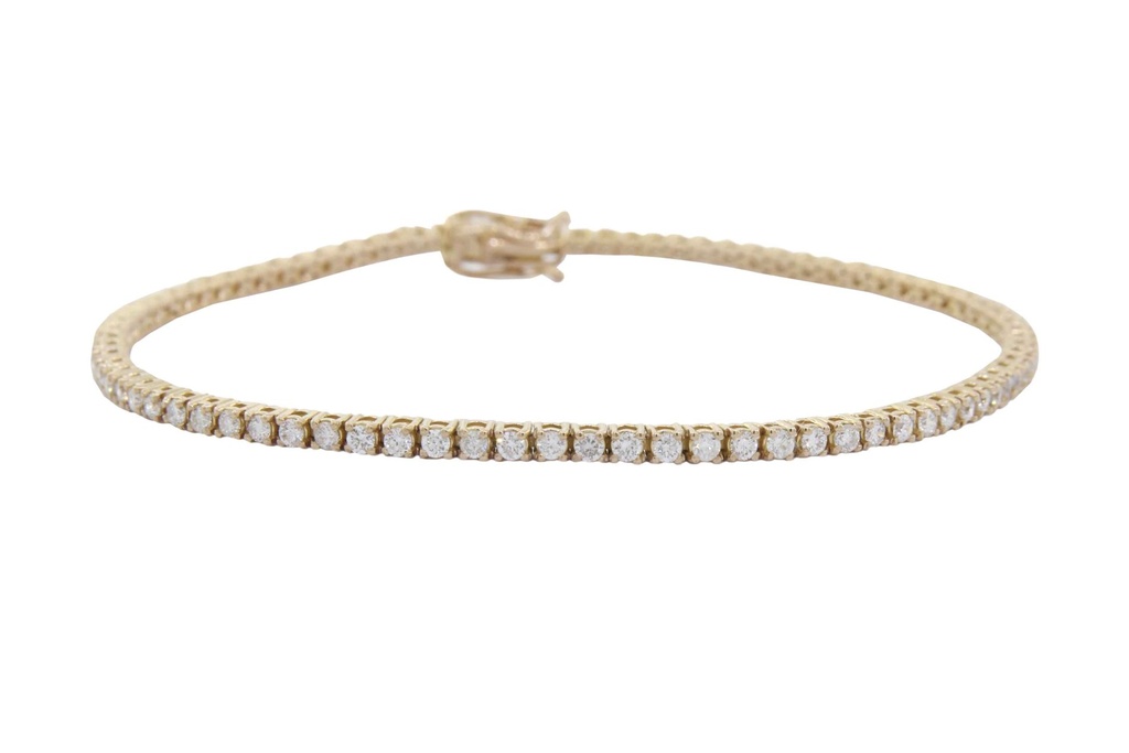 [046555] Pulseira Riviera 1pt 83 Brilhantes 1,50ct 6,20g Ouro Rose - Coleção Rivieras