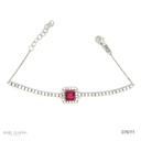 Pulseira Riviera Cartier Rubelita 1,14CT 50 Brilhantes 1,34CT G VS1 com Extensor 18CM 5,54G Ouro Branco 18K - Coleçao Rubelita