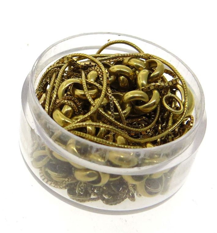 [018473] Retalhos Correntes 18k - Modelos Diversos - Ouro Amarelo/ouro Branco