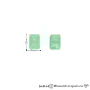 SET1-BRINCO 2 Esmeraldas Colombianas Octogonal 11,07CT 5,60G Ouro Amarelo 18K - Coleçao Colombia Emerald