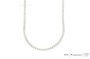 7-COLAR Riviera 146 Brilhantes 10,04CT 43CM 19,50G Ouro Branco 18K - Coleçao Rivieras