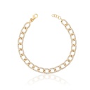 Tornozeleira Maleável Elos Groumet 350 Brilhantes 1,75ct J SI1 23cm 8,91g Ouro Amarelo 18k - Coleção Elos Power
