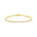 8-Pulseira Riviera 62 Brilhantes 5,23ct 18cm 10,30g Ouro Amarelo 18k - Coleção Rivieras