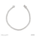 1,8-PULSEIRA RIVIERA 53 BRILHANTES 0,98CT 5,04G 16CM OURO BRANCO 18K - COLEÇAO RIVIERAS