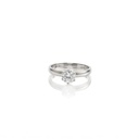 80-ANEL Solitario 0,80CT G VS2 3,00G Ouro Branco 18K - Egl 1701788537 - Coleçao Only You